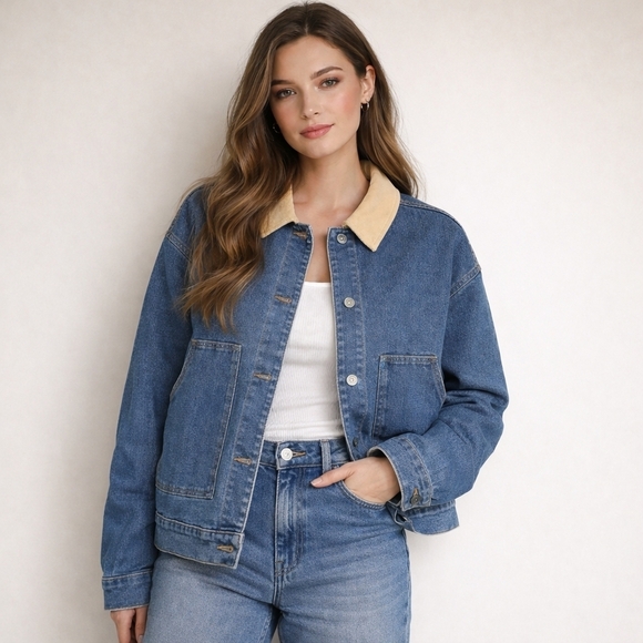 Sanctuary Jackets & Blazers - Sanctuary Denim Barn Jacket Jean Chore Jacket Womens XL NWT